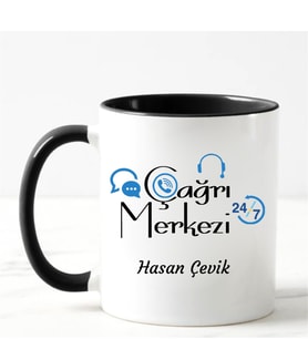 Çağrı Merkezi Kupa Bardağı Siyah