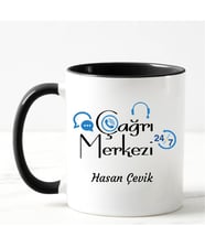 Çağrı Merkezi Kupa Bardağı Siyah
