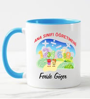 Ana Sınıfı Öğretmeni Kupa Bardağı Mavi