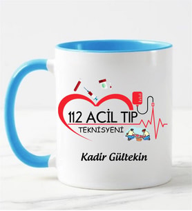 112 Acil Tıp Teknisyeni Kupa Bardağı Mavi