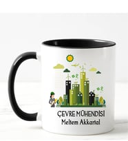 Çevre Mühendisi Kupa Bardağı Siyah