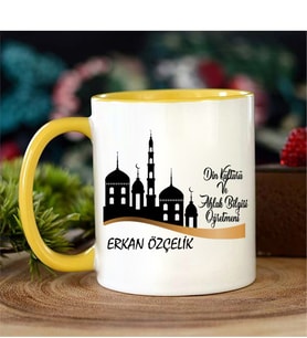 Din Kültürü Ve Ahlak Bilgisi Öğretmeni Kupa Bardağı Sarı