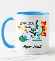 Biyomedikal Mühendisi Kupa Bardağı Mavi
