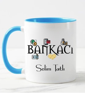 Bankacı Kupa Bardağı Mavi
