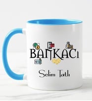 Bankacı Kupa Bardağı Mavi