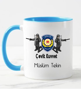 Çevik Kuvvet Polisi Kupa Bardağı Mavi
