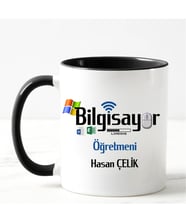 Bilgisayar Öğretmeni Kupa Bardağı Siyah