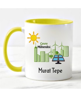 Çevre Mühendisi Kupa Bardağı Sarı