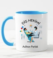 Diş Hekimi Kupa Bardağı Mavi