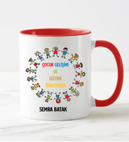 Çocuk Gelişimi Ve Eğitimi Öğretmeni Kupa Bardağı Kırmızı