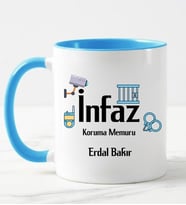 Ceza İnfaz Koruma Memuru Kupa Bardağı Mavi