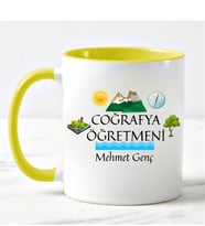 Coğrafya Öğretmeni Kupa Bardağı Sarı