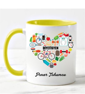 Diyetisyen Kupa Bardağı Sarı