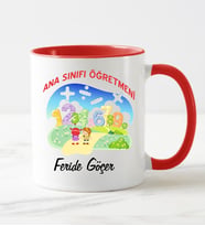 Ana Sınıfı Öğretmeni Kupa Bardağı Kırmızı