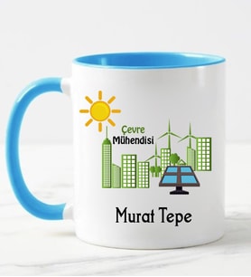 Çevre Mühendisi Kupa Bardağı Mavi