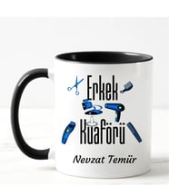 Erkek Kuaförü Kupa Bardağı Siyah