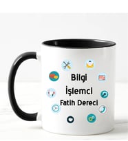 Bilgi İşlemci Kupa Bardağı Siyah