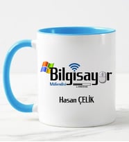 Bilgisayar Mühendisi Kupa Bardağı Mavi