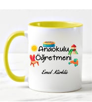 Ana Okulu Öğretmeni Kupa Bardağı Sarı