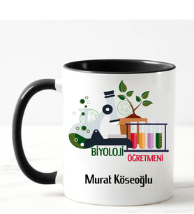 Biyoloji Öğretmeni Kupa Bardağı Siyah