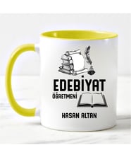 Edebiyat Öğretmeni Kupa Bardağı Sarı
