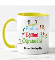 Beden Eğitimi Öğretmeni Kupa Bardağı Sarı