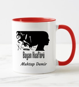 Bayan Kuaförü Kupa Bardağı Kırmızı