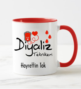 Diyaliz Teknikeri Kupa Bardağı Kırmızı