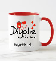 Diyaliz Teknikeri Kupa Bardağı Kırmızı