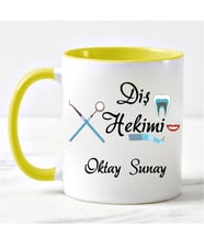 Diş Hekimi Kupa Bardağı Sarı