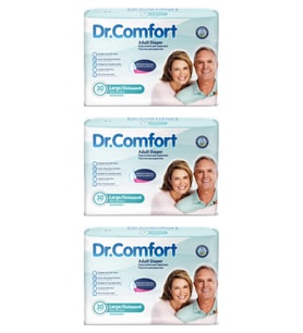 DR.COMFORT YETİŞKİN HASTA BEZİ LARGE BEDEN 90 LU PAKET BELBANTLI