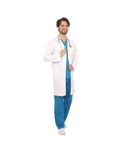 Emel Tekstil Beyaz Dr Önlük Erkek Uzun Kol Uzun Boy