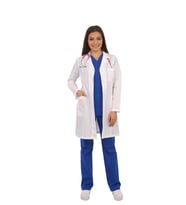 Emel Tekstil Beyaz Kadın Forma Uzun Kol Uzun Boy Önlük