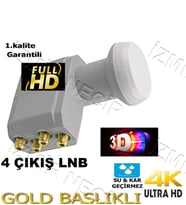 4 Çıkİşlı 4Lü Dörtlü Hd 3D 4K Lnb Lenebe Elenbi