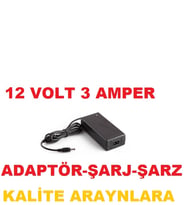 12 Volt 3000 Miliamper 3 Amper Let Adaptörü Şarj Cihazı