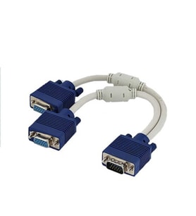 1 VGA Erkek  2 VGA Dişi  Çoklayıcı  Çoğaltma Çatal Y KABLO