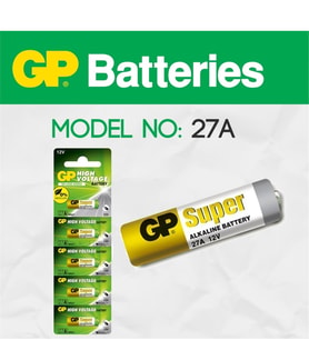 5 Adet Gp 27A Mn27 A27 Alkaline 12V Kumanda Pili
