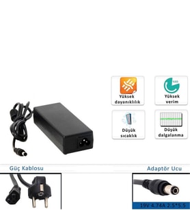 Exper 19 Volt 4,74 Amper  Laptop Leptop Adaptör Şarj Cihazı