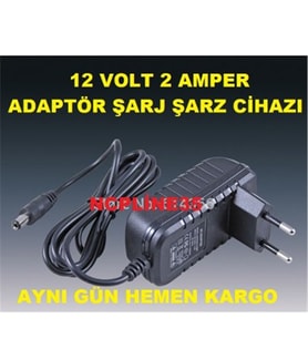 12 Volt 2Amper Adaptör Şarj Cihazı Mini Uydu Alıcısı Için Kalitel