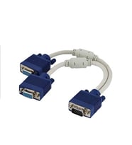 Vga Y Kablo Vga Görüntü Çoklayıcı 1 Vga To 2 Vga 2 Li Ekran
