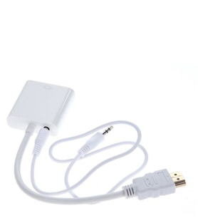 Hdmı To Vga +Sesli Monütörü Tv Yapma Aparatı Uydu Cihazı Için