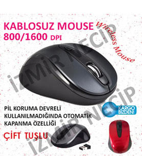 Kablosuz Optik Usb Mouse Maus Wireless