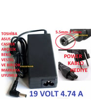 Dizüstü Bilgisayar Şarj Cihazı 19 Volt 4.74 Amper Adaptör