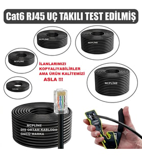 NCPLİNE 20 Metre Cat6 İç Dış Ortam Internet KablosuTV+PLUS