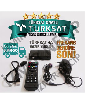 Türksat 4A Yüklü Mini Hdmı Uydu Alıcısı Hd Girişli Uydu