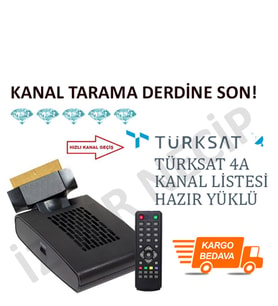 ESKİ TİP Türksat 4A Uyumlu Scart Skart Uydu Kumanda Göz Adaptör Set Garant İNCE LCD TVLERE OLMAZZ
