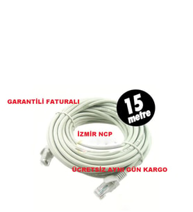 15 Metre Modem Kasa Arası Cat6 Kablo