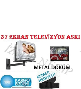 37 Ekran Tüplü Tvler Için Duvar Askı Sehpası Metal Sağlam Kemerli