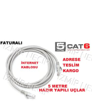 Beş Mt 5 Metre Cat6 Cat 6 Internet Kablosu Laptop Modem Arası