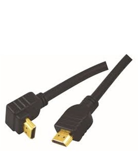 L 90 Derece Hdmı Kablo  1,5 Metre  1,4V 3D 1080P